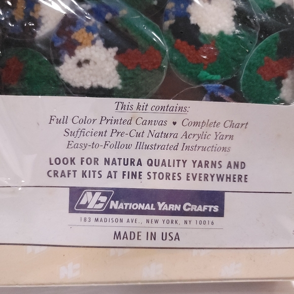 CARON Sports Latch Hook Kit Basketball Baseball Soccer #R058 20" x 27" Vintage - Picture 3 of 7